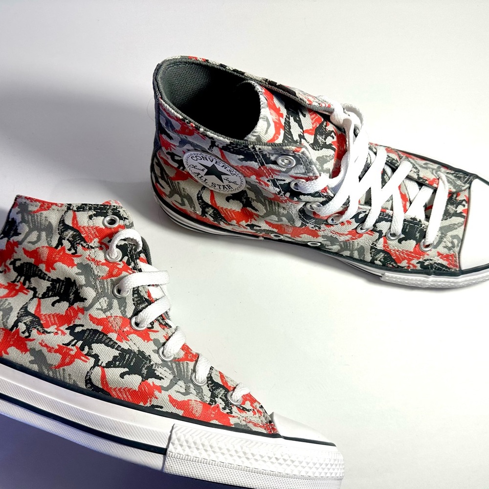 Converse All Star High GS 'Dino Daze - Mouse Dinosaur Sneakers Hi tops - Picture 4 of 12